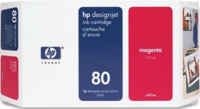 Картридж HP  №80 для DJ 1050 CM/DnJ 1050c/1055CM/CM Plus (C4874A) пурпур, 175ml (техно) 1000398