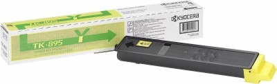 Картридж Kyocera TK-895Y (1T02K0ANL0) Yellow оригинальный для Kyocera FS-C8020MFP/ FS-C8025MFP/ FS-C8520MFP/ FS-C8525MFP, жёлтый, 6000 страниц