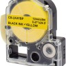 Картридж Cactus LK-4YBP (CS-LK4YBP) для Epson LabelWorks LW300/ LW400 /LW700/ LW600P/ LW1000P/ K400/ Z700/ Z900, чёрный на жёлтом, 12мм х 9м