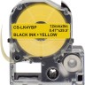 Картридж Cactus LK-4YBP (CS-LK4YBP) для Epson LabelWorks LW300/ LW400 /LW700/ LW600P/ LW1000P/ K400/ Z700/ Z900, чёрный на жёлтом, 12мм х 9м