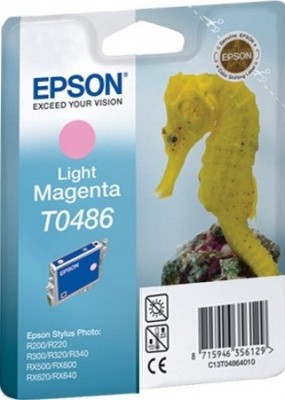 Картридж T0486 Epson ST R200/300/RX500 св-пурпур ТЕХН (8907) C13T04864010
