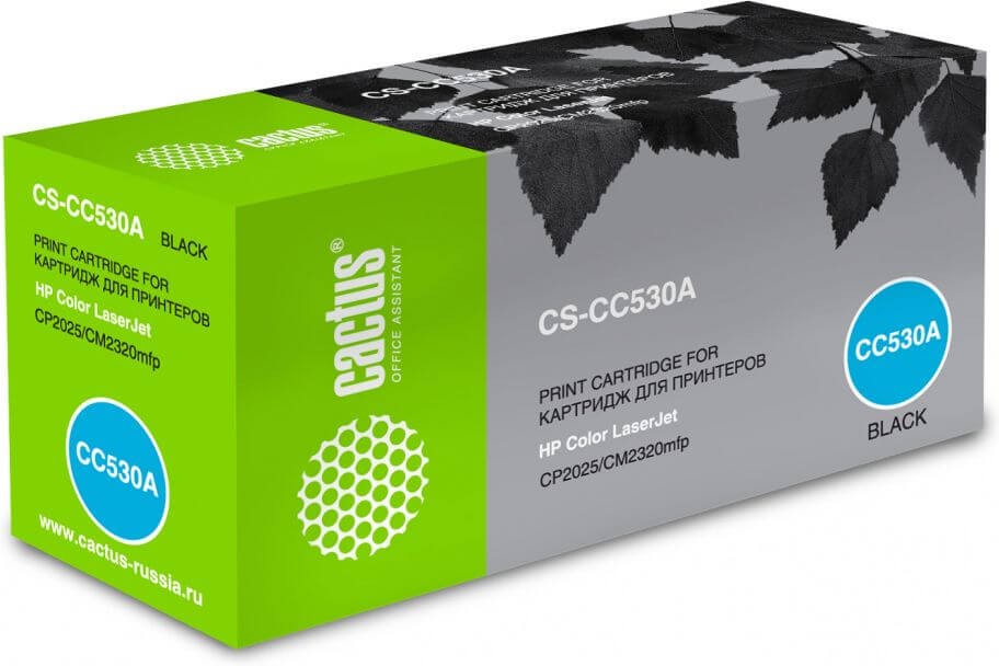 Cactus CC530A Картридж (CS-CC530A) для HP Laser Jet CP2025/ CM2320mfp, черный