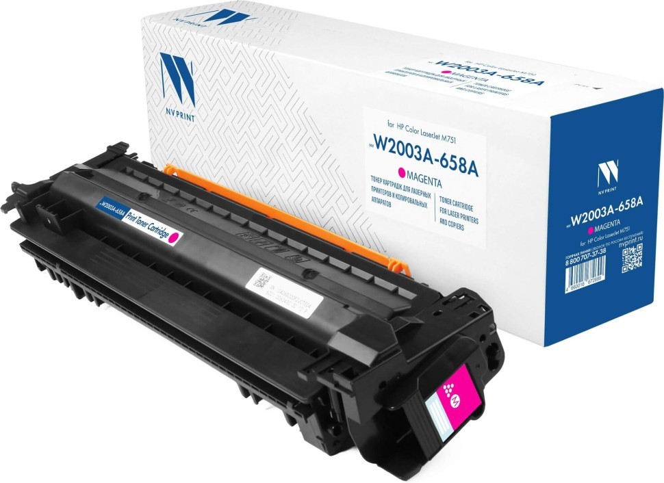Картридж NV Print W2003A 658A (NV-W2003A-658A-M) Magenta для HP Color LaserJet Enterprise M751, пурпурный, 6000 стр.