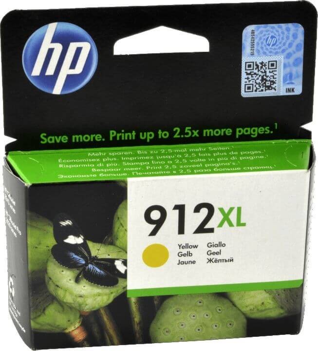 Картридж HP №912XL (3YL83AE) Yellow оригинальный для HP OfficeJet Pro 8012/ 8013/ 8014/ 8022/ 8023, жёлтый, увеличенный, 825 стр.