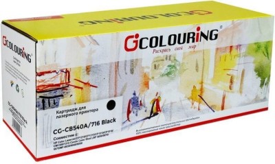 Картридж Colouring CB540A/716 (№125A) для HP Color LaserJet CP1215/ CM1300,Canon LBP5050/ MF8040, чёрный, 2200 стр.