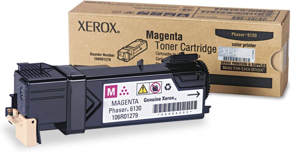 Тонер-картридж Xerox 106R01283 для Xerox Phaser 6130 magenta, оригинальный 1900 стр.
