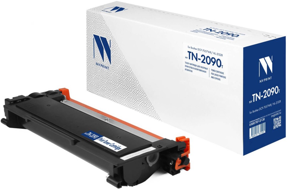 Картридж NV Print TN-2090 (NV-TN2090T) для принтеров Brother HL-2132R/ DCP-7057R/ 7057W, 2500 страниц