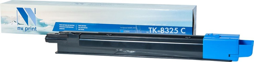 Тонер-Картридж NV Print TK-8325 Cyan для принтеров Kyocera Taskalfa-2551ci, 12000 страниц