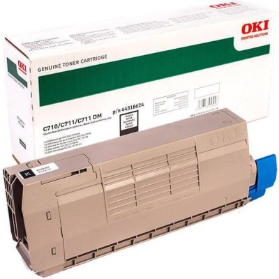 OKI 44318624 Тонер-картридж, Black {OKI C711/C710 (11000стр.)}