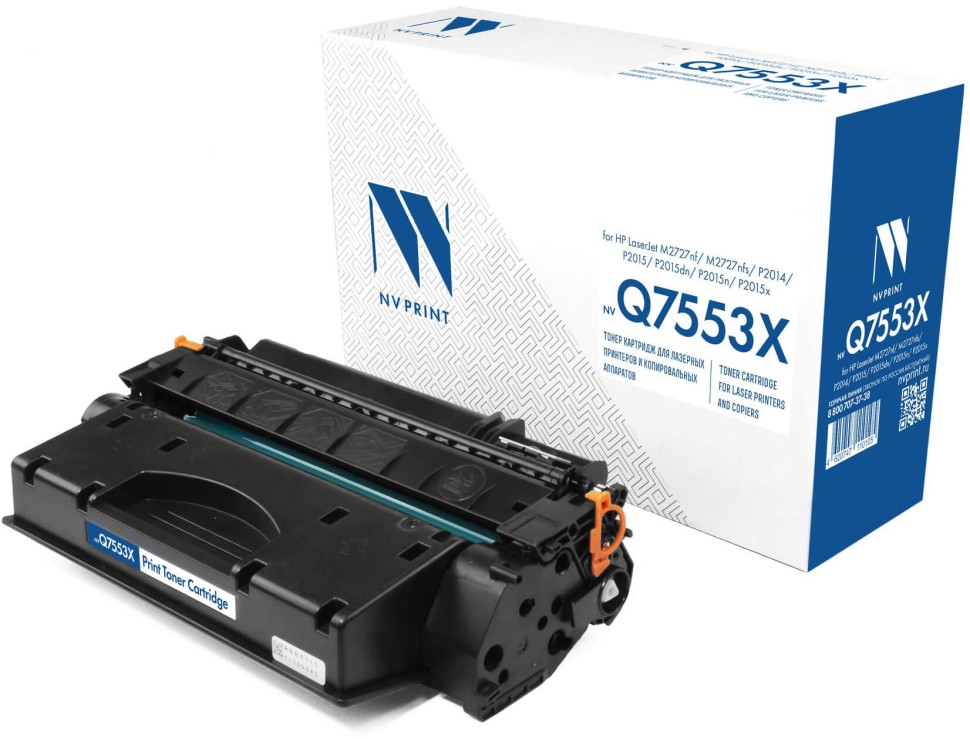 Картридж NV Print Q7553X для HP LJ P2014/P2015/M2727 mfp, 7 000 к.