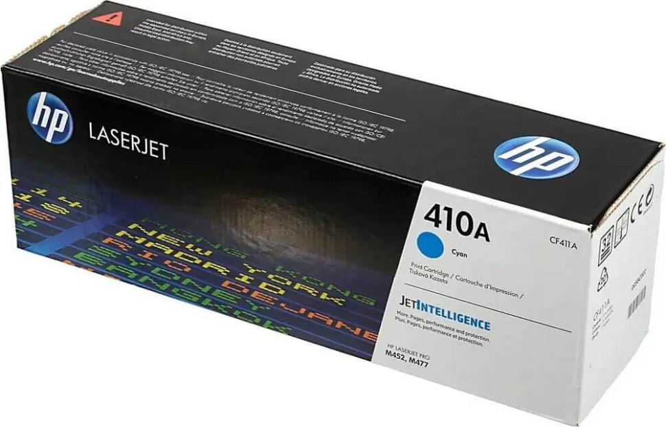 Картридж HP CF411A (410A) Cyan оригинальный для HP Color LaserJet Pro M377/ M477/ M452, голубой, 2300 страниц