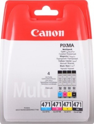 0401C004 Canon CLI-471C/M/Y/Bk Картридж для PIXMA PIXMA MG5740/MG6840/MG7740, многоцветный