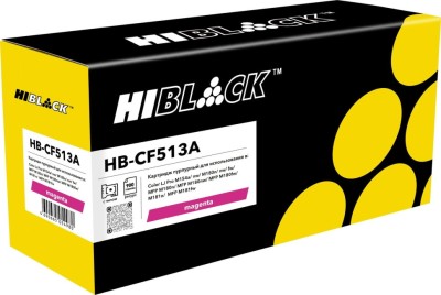 Картридж Hi-Black CF513A (HB-CF513A) Magenta для HP Color LaserJet Pro M154a/ M154nw/ MFP M180n/ MFP M181fw, пурпурный, 0,9K