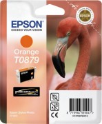 Картридж T0879 Epson ST PHOTO R1900 оранж. ТЕХН (6039)