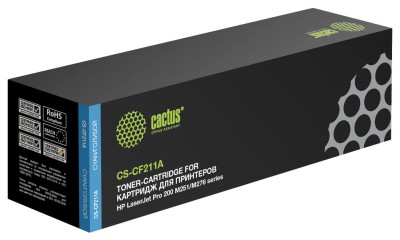 Cactus CF211A Картридж (CS-CF211A) для HP CLJ PRO 200 M251/ MFP M276, голубой, 1,8к 