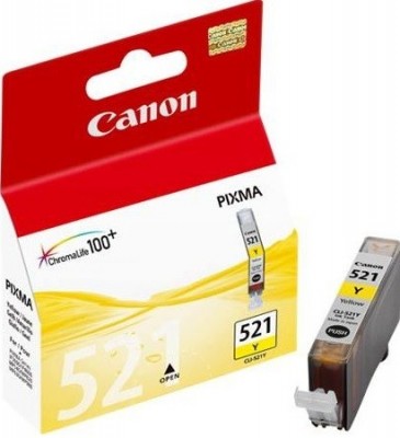 2936B004 Canon CLI-521Y Картридж для PIXMA iP3600/4600/MP540/620, Желтый, 520стр.