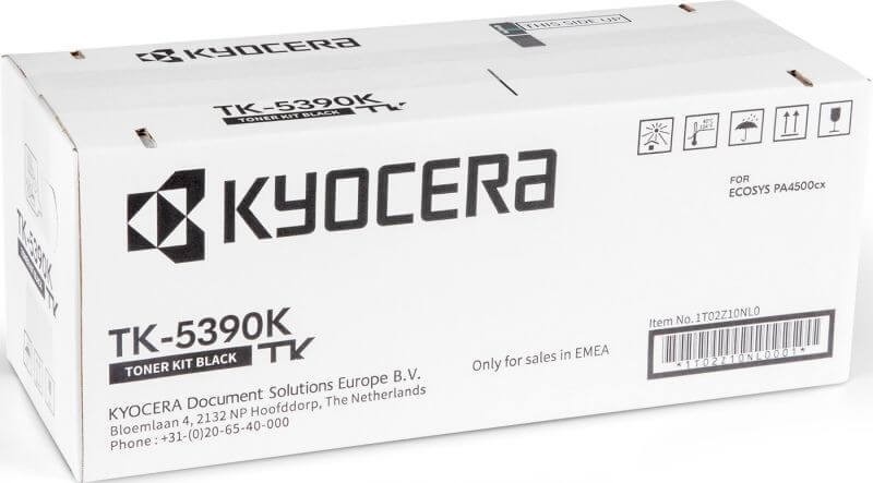 Картридж Kyocera TK-5390K (1T02Z10NL0) Black оригинальный для Kyocera ECOSYS PA4500cx, чёрный, 18000 страниц