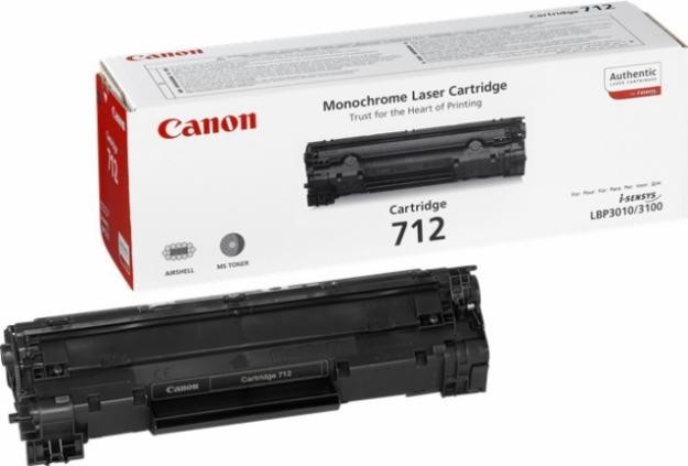 Canon 712 1870B002 оригинальный картридж для принтера Canon LBP3010, LBP3020, LBP3100 black, 1500 страниц