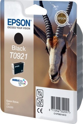 Картридж Epson C13T10814A10 / C13T09214A10 T0921, Т10814 7,4ml черный 250 копий в технологической упаковке
