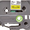Картридж Brother TZE-S641 (TZeS641) оригинальный для Brother P-Touch, сверхклейкая лента 18мм*8м, чёрный на жёлтом