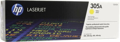 Картридж HP CE412A (305A) Yellow оригинальный для HP Color LaserJet Pro M351/ M375/ M451/ M475, жёлтый, 2600 страниц