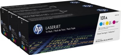 U0SL1AM (CF211A+CF212A+CF213A) (131A) набор картриджей HP оригинальный для принтера HP Color LaserJet Pro 200 M251/ MFP M276, CYM Tri-Pack LaserJet Toner Cartridge, 3*1800 страниц