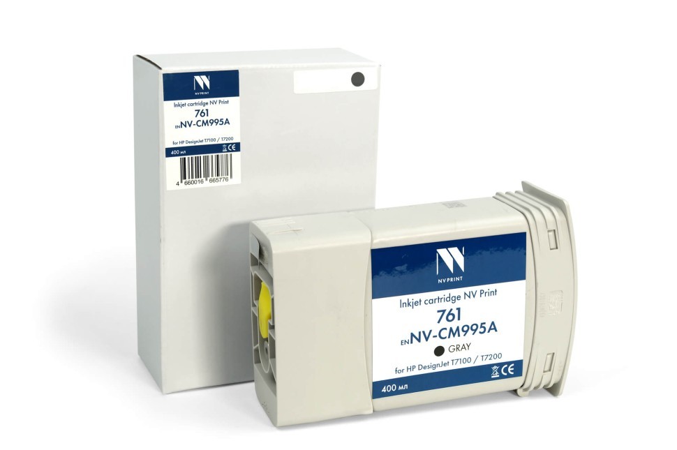 Картридж NV Print №761 (NV-CM995A) Gray для HP DesignJet T7100/ T7200, серый, 400 мл