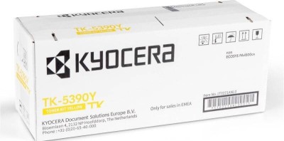 Картридж Kyocera TK-5390Y (1T02Z1ANL0) Yellow оригинальный для Kyocera ECOSYS PA4500cx, жёлтый, 13000 страниц