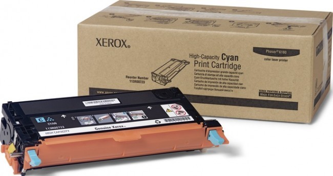 Картридж Xerox 113R00723 для Xerox Phaser 6180 cyan оригинальный, 6000 стр.
