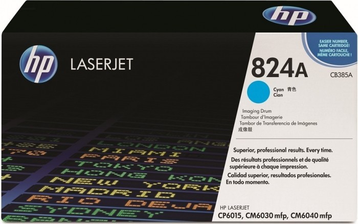 CB385A (824A) оригинальный барабан HP для принтера HP Color LaserJet CM6030/ CM6040/ CP6015 ColorSphere Drum Unit cyan, 35000 страниц, (дефект коробки)