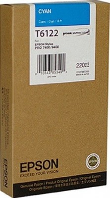 C13T612200 Картридж Epson для Stylus Pro 7450/9450 220ml Cyan
