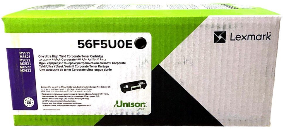 Картридж Lexmark 56F5U0E оригинальный для Lexmark MS521/ MS621/ MS622/ MX521/ MX522/ MX622, увеличенный, 25000 стр.