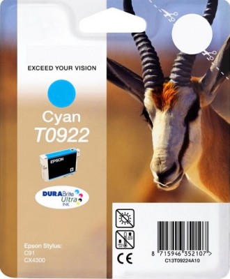 C13T10824A10 / C13T09224A10 Картридж Epson T0922 для C91/CX4300 (синий) (cons ink)