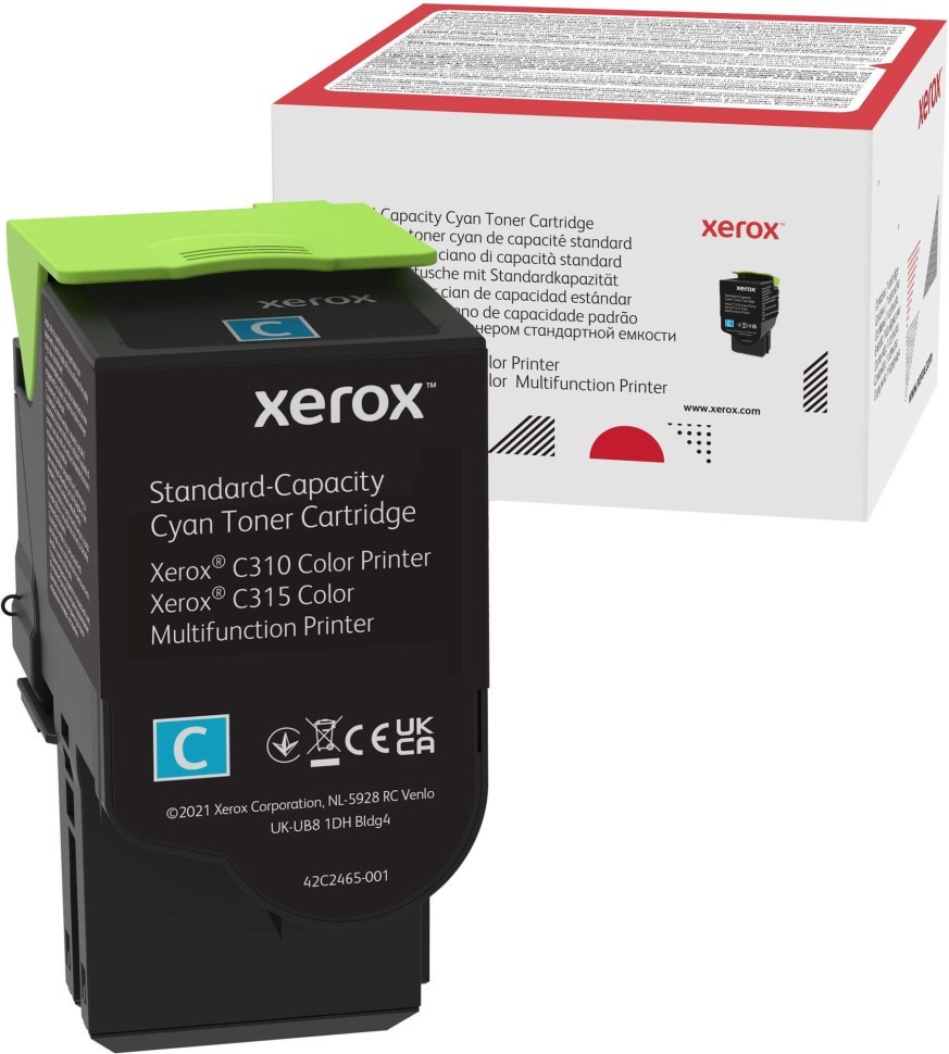Картридж Xerox 006R04357 оригинальный для Xerox C310/ C315, голубой, 2000 стр.