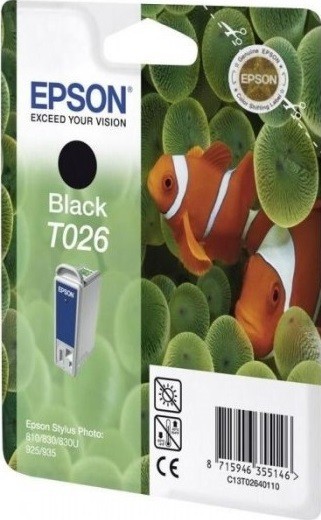 Картридж Epson C13T02640110 T026 в технологической упаковке 16ml черный 540 копий 