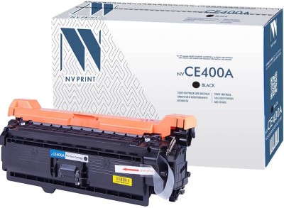 Картридж NV Print CE400A Черный для принтеров HP LaserJet Color M551n/ M551xh/ M551dn/ M570dn/ M570dw/ M575dn/ M575f/ M575c, 5500 страниц