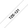 Brother TZE-121 Картридж с лентой (P-Touch, 9мм, черный на прозрачном)