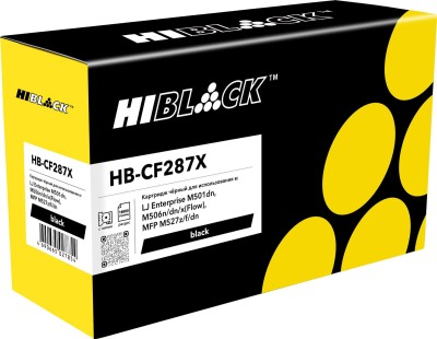 Картридж Hi-Black (HB-CF287X) для HP LJ M506dn/ M506x/ M527dn/ M527f/ M527c, 15K