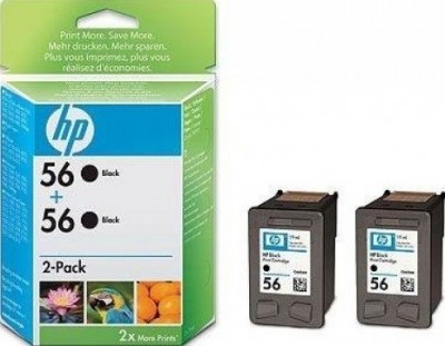 Картридж HP DJ 5500/PS 7150/7350/7660 (C6656A) черный №56 Сдвоенная упаковка 2шт (C9502AE)