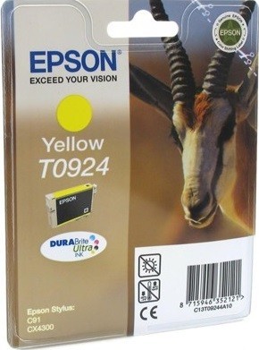 Картридж Epson C13T10844A10 / C13T09244A10 T0924, Т10844 5,5ml желтый 485 копий в технологической упаковке