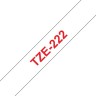 Brother TZE-222 Картридж с лентой (P-Touch, 9мм, Красный на белом)