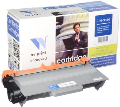 Картридж NV Print TN-3380 для Brother HL5440D, HL5450DN, HL5470DW, HL6180DW, DCP8110, DCP8250, MFC8520, MFC8950 черный 8000 копий совместимый