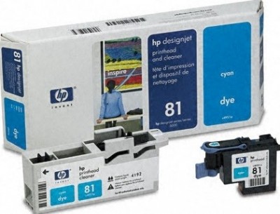 Картридж HP №81 для DJ 5000 (C4951A) син головка (Технология оригинал) 1000471