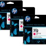 Картридж HP №712 (3ED78A) Magenta оригинальный для HP DesignJet T230/ T250/ T630/ T650, пурпурный, x3упак., 29 мл