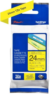 TZE-651 оригинальный картридж с лентой Brother (P-Touch с лентой 24мм black on yellow TZ651)