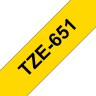 TZE-651 оригинальный картридж с лентой Brother (P-Touch с лентой 24мм black on yellow TZ651)