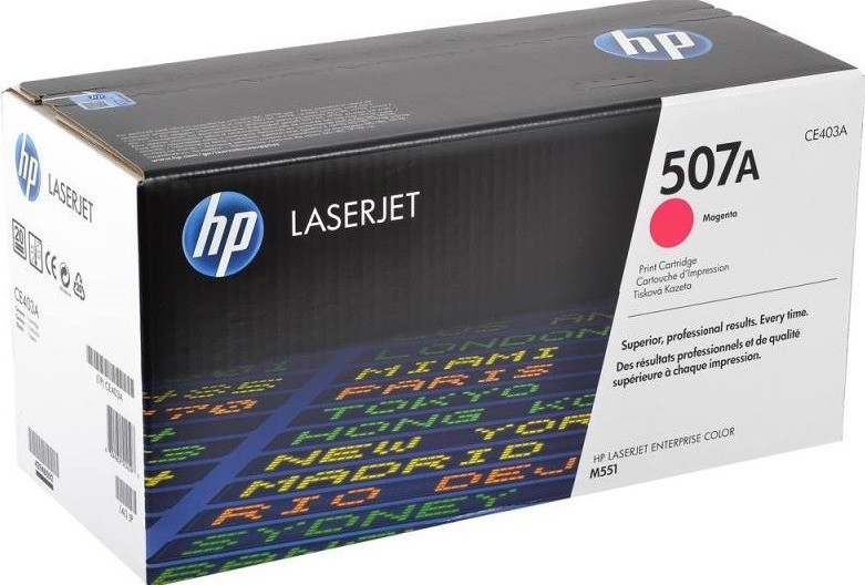 CE403A (507A) оригинальный картридж HP для принтера HP Color LaserJet M551/ MFP M575 magenta, 6000 страниц