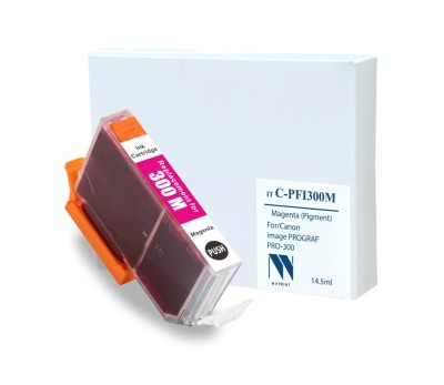 Картридж NV Print C-PFI300M для Canon imagePROGRAF PRO-300, пурпурный