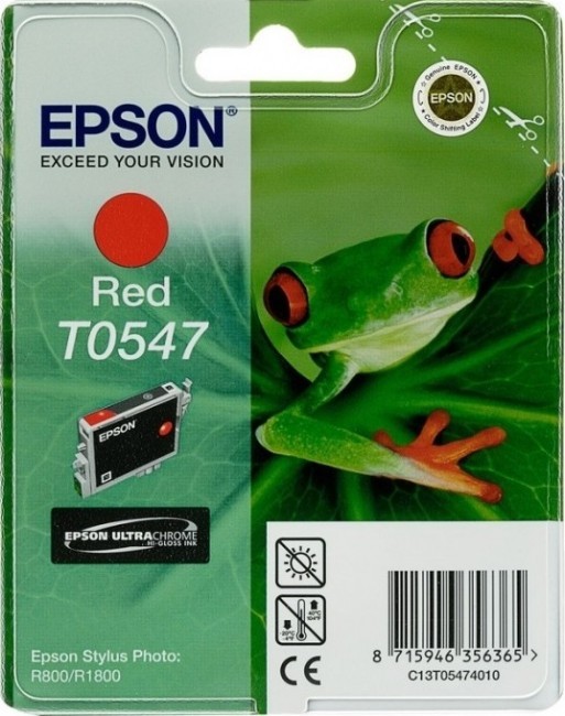Картридж T0547 Epson ST R800 красн ТЕХН (9323) C13T05474010