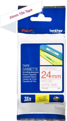Brother TZE-252 Картридж с лентой (P-Touch, 24мм, Красный на белом)